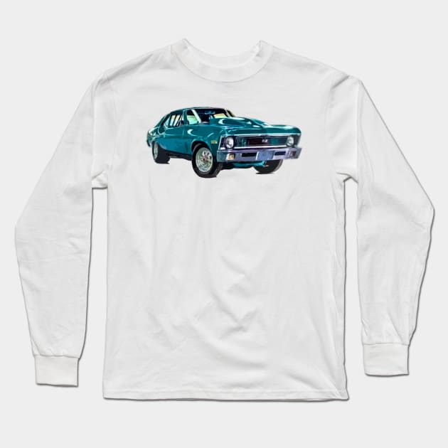 Chevy Nova SS Long Sleeve T-Shirt by Uwantmytees